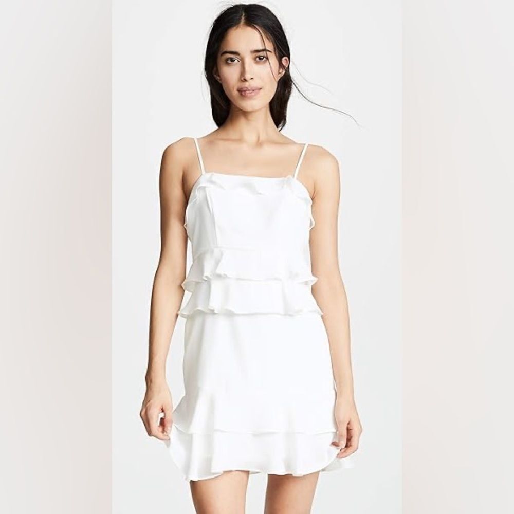 PARKER KRISTIE RUFFLE DRESS